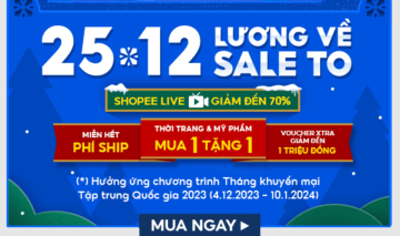 888+ Mã Giảm Giá Shopee Hot Nhất Sale cuối thng 25/12