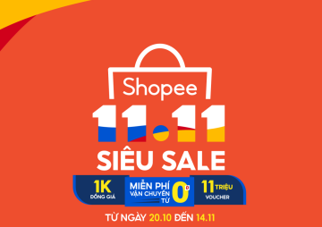 Toàn bộ 999+ Mã Giảm Giá Shopee Đại Tiệc Sale 11/11