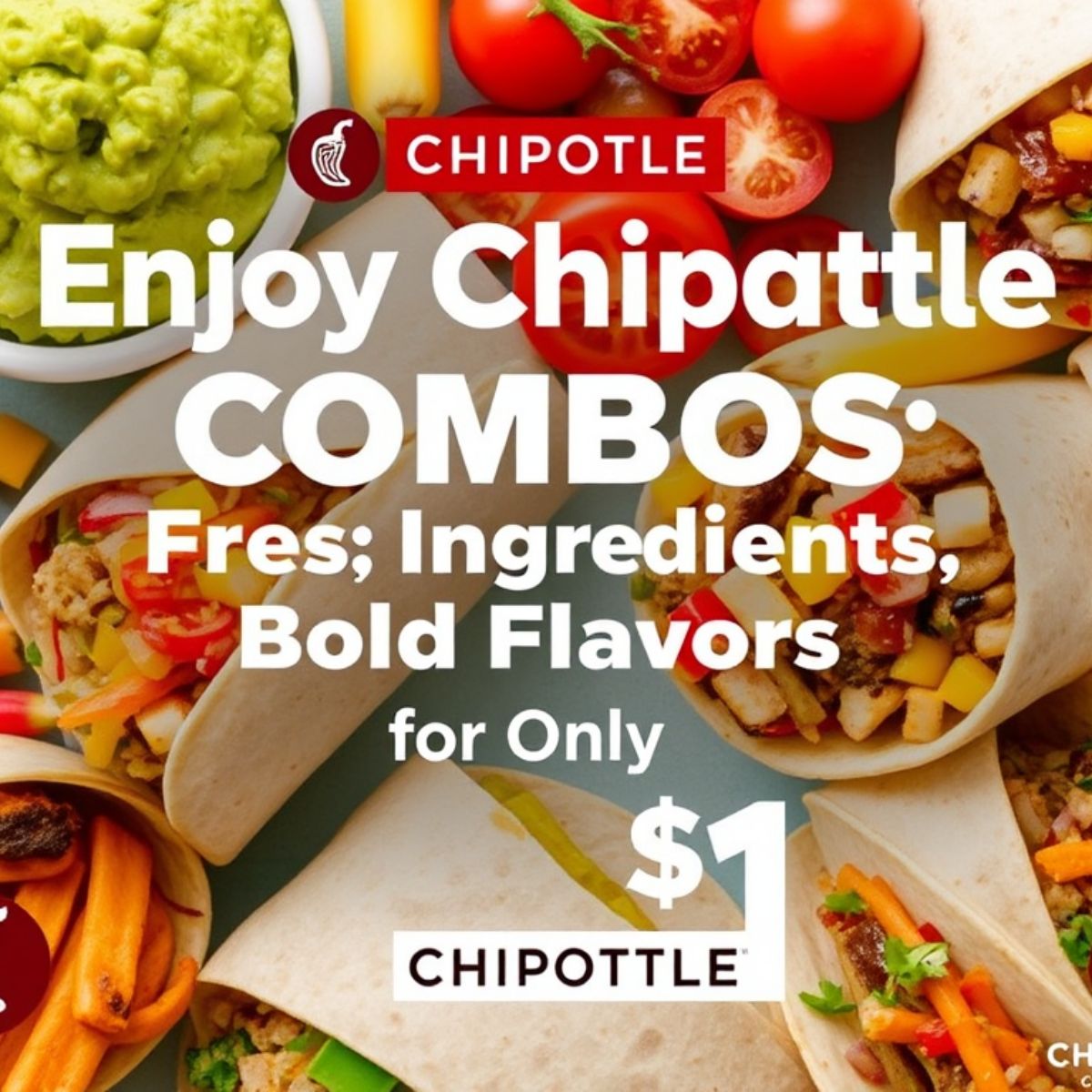 Enjoy Chipotle Combos: Fresh Ingredients, Bold Flavors for Only $1